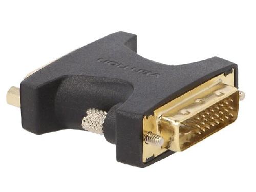 Cable - Connectique Pour Peripherique Adaptateur DVI-I femelle vers DVI-I male noir