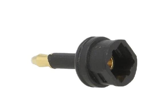 Cable - Connectique Pour Peripherique Adaptateur en fibre optique fiche femelle - Noir