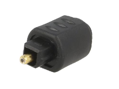 Cable - Connectique Pour Peripherique Adaptateur en fibre optique fiche femelle - Noir