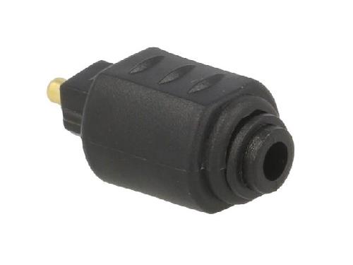 Cable - Connectique Pour Peripherique Adaptateur en fibre optique fiche femelle - Noir