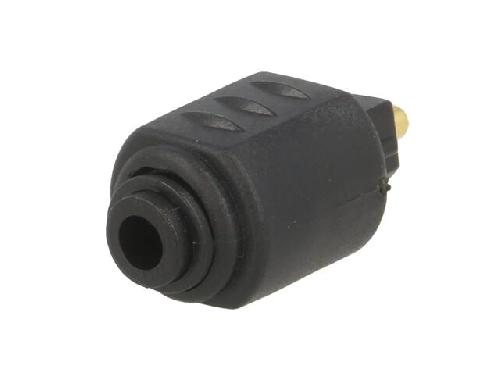 Cable - Connectique Pour Peripherique Adaptateur en fibre optique fiche femelle - Noir