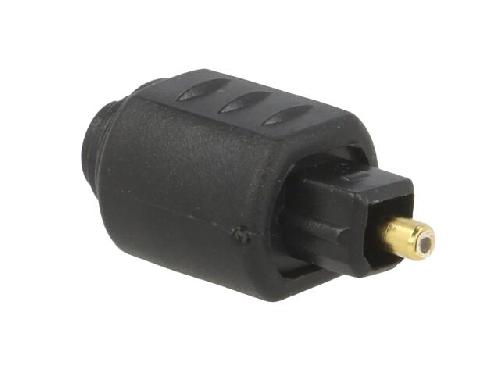 Cable - Connectique Pour Peripherique Adaptateur en fibre optique fiche femelle - Noir
