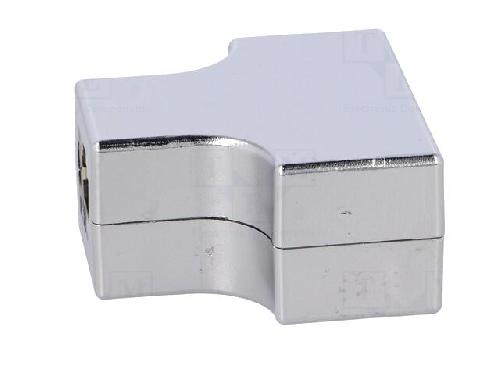 Cable - Connectique Pour Peripherique Adaptateur en T modulaire RJ45 - Blanc