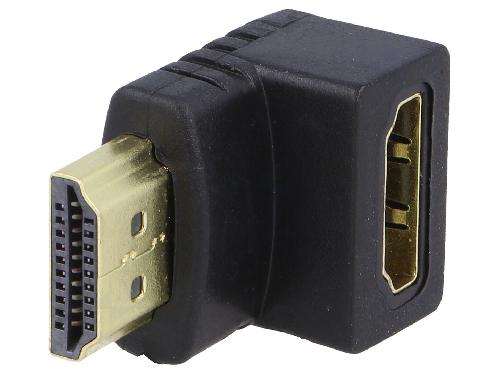 Cable - Connectique Pour Peripherique Adaptateur HDMI 1.4 femelle 90 degres vers HDMI male noir