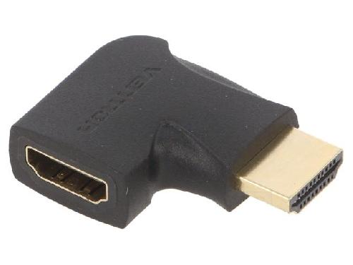 Cable - Connectique Pour Peripherique Adaptateur HDMI 1.4 HDMI femelle HDMI prise male 270o - noir