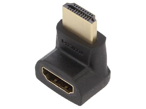 Cable - Connectique Pour Peripherique Adaptateur HDMI femelle 270o HDMI prise male - Noir