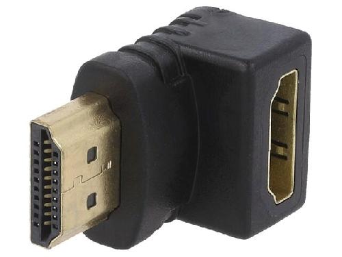 Cable - Connectique Pour Peripherique Adaptateur HDMI femelle 90o HDMI prise male - noir