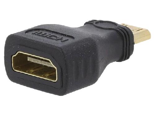 Cable - Connectique Pour Peripherique Adaptateur HDMI femelle. mini HDMI prise male - noir