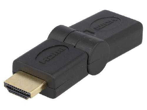 Cable - Connectique Pour Peripherique Adaptateur HDMI femelle mobile 90o HDMI prise male - Noir