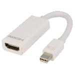 Adaptateur HDMI femelle vers mini DisplayPort male 0.15m blanc