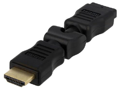 Cable - Connectique Pour Peripherique Adaptateur HDMI prise male HDMI prise male mobile 360o - Noir