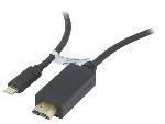 Cable - Connectique Pour Peripherique Adaptateur HDMI prise male USB C prise male 3m - Noir