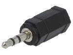Cables Jack Adaptateur Jack 2.5mm femelle Jack 3.5mm prise male - Noir