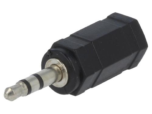 Cables Jack Adaptateur Jack 2.5mm femelle Jack 3.5mm prise male - Noir