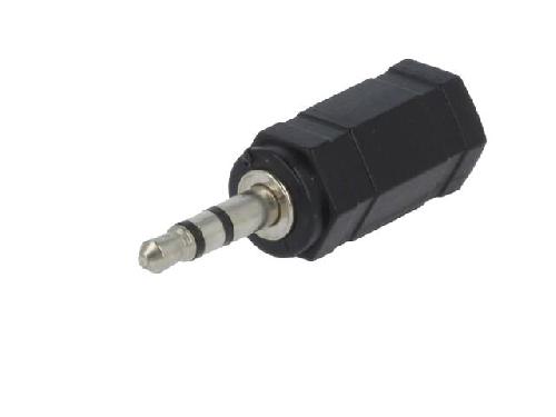 Cables Jack Adaptateur Jack 2.5mm femelle Jack 3.5mm prise male - Noir