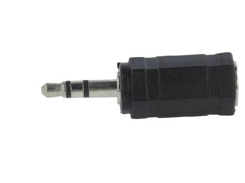 Cables Jack Adaptateur Jack 2.5mm femelle Jack 3.5mm prise male - Noir