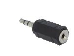 Cables Jack Adaptateur Jack 2.5mm femelle Jack 3.5mm prise male - Noir