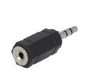 Cables Jack Adaptateur Jack 2.5mm femelle Jack 3.5mm prise male - Noir