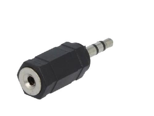 Cables Jack Adaptateur Jack 2.5mm femelle Jack 3.5mm prise male - Noir