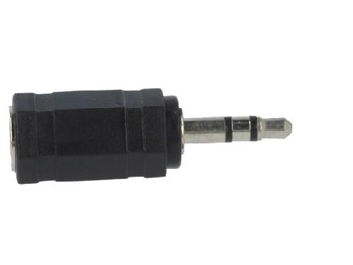 Cables Jack Adaptateur Jack 2.5mm femelle Jack 3.5mm prise male - Noir