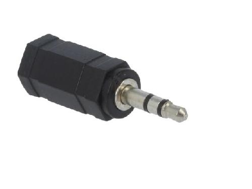 Cables Jack Adaptateur Jack 2.5mm femelle Jack 3.5mm prise male - Noir
