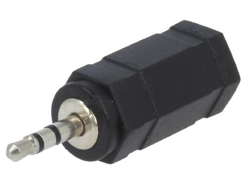 Cables Jack Adaptateur Jack 2.5mm prise male Jack 3.5mm femelle - Noir
