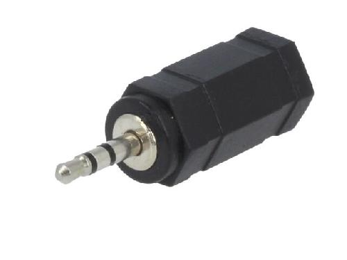 Cables Jack Adaptateur Jack 2.5mm prise male Jack 3.5mm femelle - Noir
