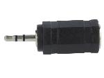 Cables Jack Adaptateur Jack 2.5mm prise male Jack 3.5mm femelle - Noir