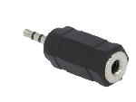 Cables Jack Adaptateur Jack 2.5mm prise male Jack 3.5mm femelle - Noir