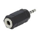 Cables Jack Adaptateur Jack 2.5mm prise male Jack 3.5mm femelle - Noir