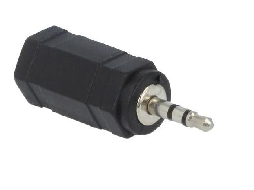 Cables Jack Adaptateur Jack 2.5mm prise male Jack 3.5mm femelle - Noir