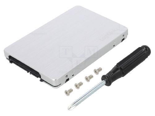 Lecteur De Carte Memoire Externe Adaptateur microSD pour SATA convertit 4 cartes microSD vers SATA SSD - Aluminium