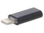 Cable - Connectique Pour Peripherique Adaptateur prise Lightning USB C Femelle noir Cablexpert