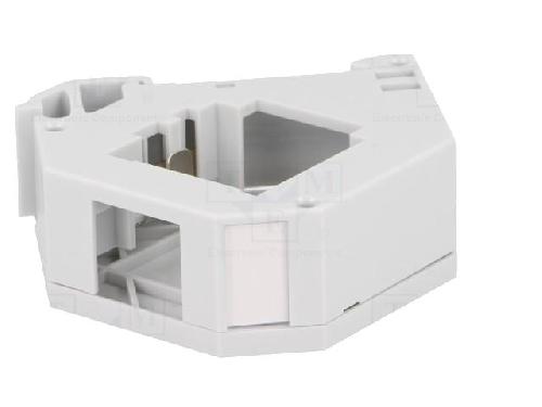 Cable - Connectique Pour Peripherique Adaptateur rail DIN Keystone pour modules RJ45 - Gris