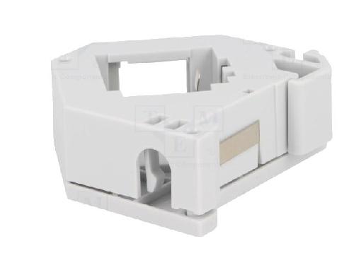 Cable - Connectique Pour Peripherique Adaptateur rail DIN Keystone pour modules RJ45 - Gris