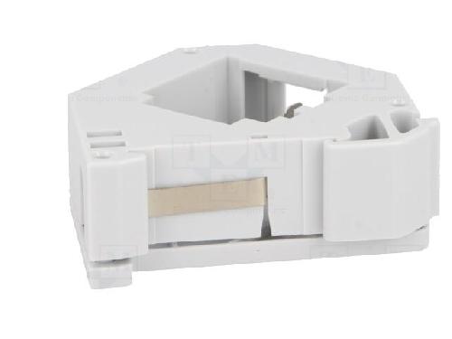 Cable - Connectique Pour Peripherique Adaptateur rail DIN Keystone pour modules RJ45 - Gris