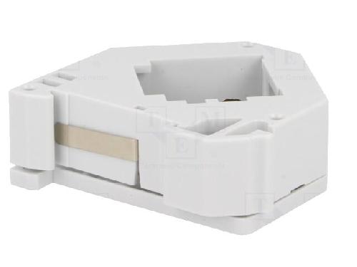 Cable - Connectique Pour Peripherique Adaptateur rail DIN Keystone pour modules RJ45 - Gris