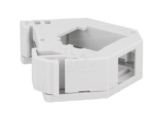 Cable - Connectique Pour Peripherique Adaptateur rail DIN Keystone pour modules RJ45 - Gris