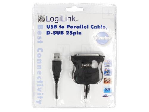 Cable - Connectique Pour Peripherique Adaptateur USB 1.1 D-Sub 25pin femelle USB A prise male 1.8m - Noir