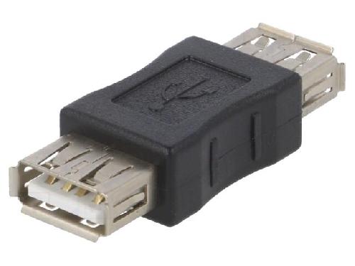 Cable - Connectique Pour Peripherique Adaptateur- USB 2.0 - USB A femelle des deux cotes - noir