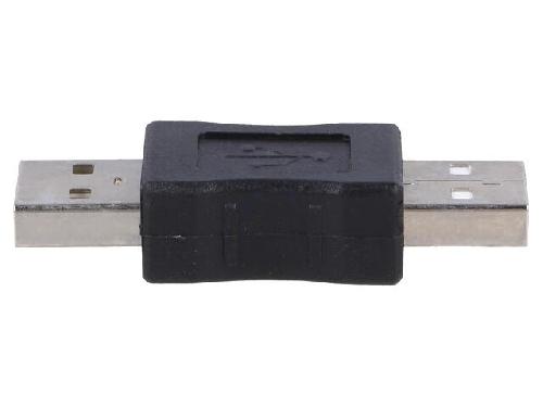 Cable - Connectique Pour Peripherique Adaptateur USB 2.0 USB A Male des deux cotes noir