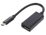 Cable - Connectique Pour Peripherique Adaptateur USB 3.1 DisplayPort femelle vers USB C male noir