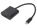 Cable - Connectique Pour Peripherique Adaptateur USB 3.1 HDMI femelle vers USB C male 0.15m noir