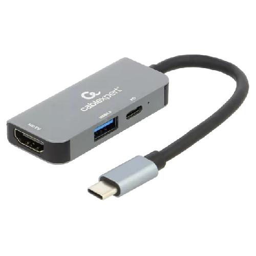 Cable - Connectique Pour Peripherique Adaptateur USB 3.1 UHD 4K 0.12m - Gris