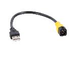 Modules divers aux usb Adaptateur USB Compatible avec VW LVDS Jaune vers USB-A
