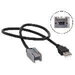 Adaptateur USB universel Mini-USB gris vers USB-A