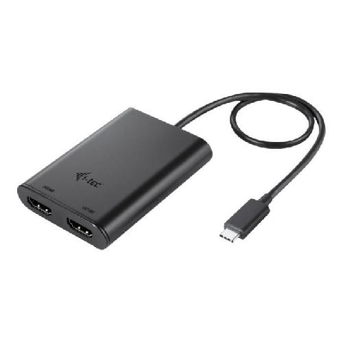 Adaptateur Audio - Video Adaptateur video - I-TEC - USB-C 2x HDMI - 4K Ultra HD - 30Hz - Compatible Thunderbolt 3