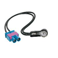 Adaptateurs Antenne Adaptateur Antenne 2X Fakra M ISO M compatible avec Audi Seat VW ap08