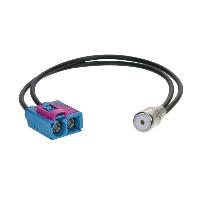 Adaptateurs Antenne Adaptateur Antenne 2X Fakra Z F ISO F compatible avec Audi Seat Skoda VW ap08