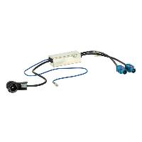 Adaptateurs Antenne Adaptateur Antenne 2xFakra M ISO M Ampli compatible avec Audi Seat Skoda VW BMW Citroen